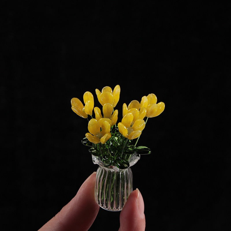 Handmade Glass Flower Arrangement