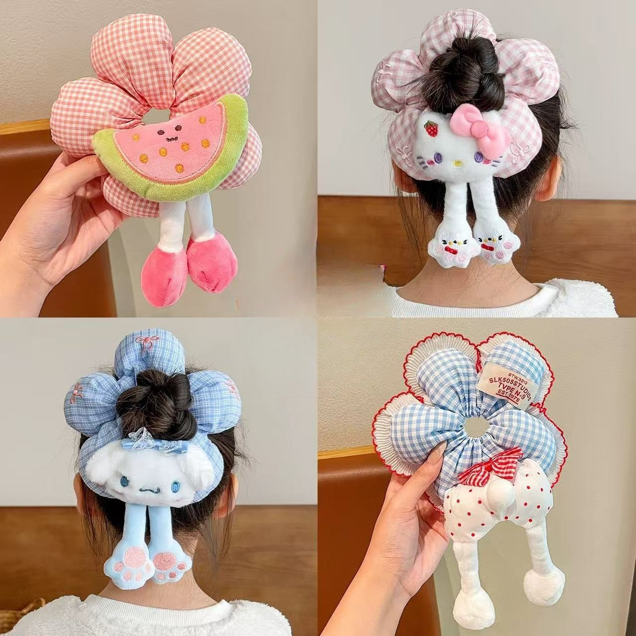 Doll Flower Scrunchie Hair Tie - Modomu