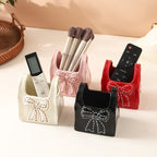 Smiley Bow Ceramic Storage Box