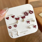 Geometric Stud Earrings Set