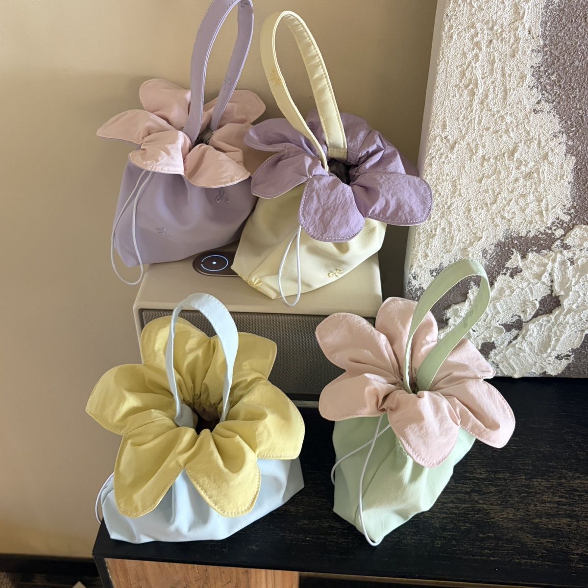 Petal Drawstring Handbag