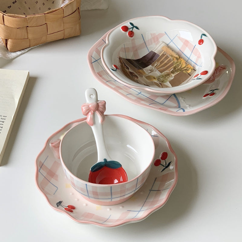 Ceramic Salad Plate With Underglaze - Modomu