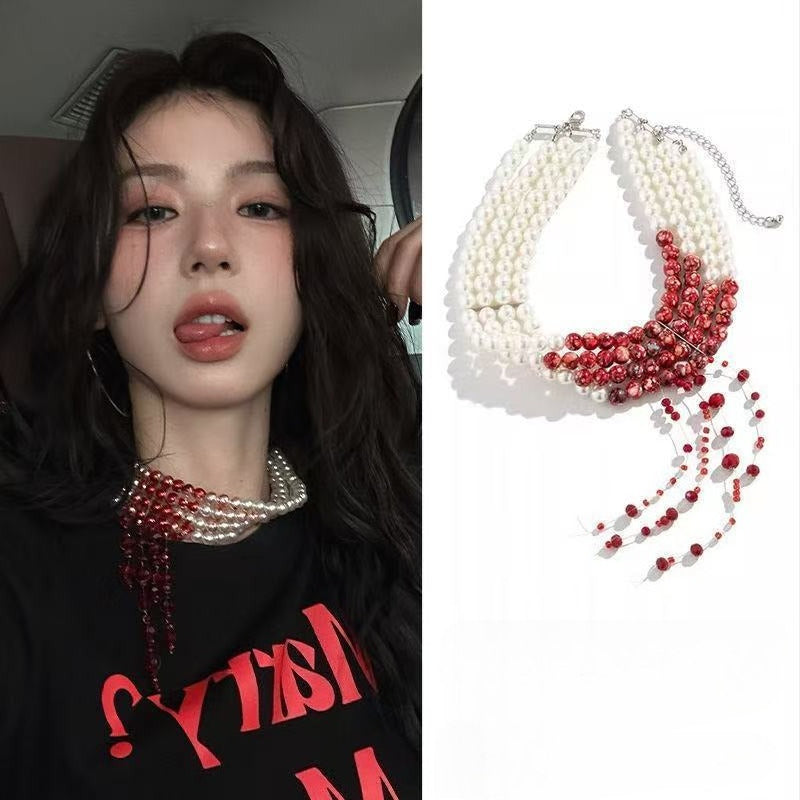 Dripping Pearl Choker