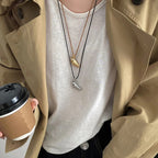 Croissant Long Pendant Necklace - Modomu