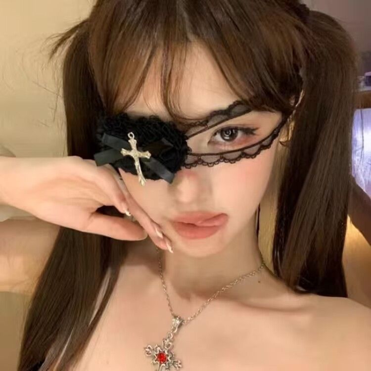 Cross Charm Eye Mask