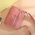 Multi-Zip Shoulder Bag