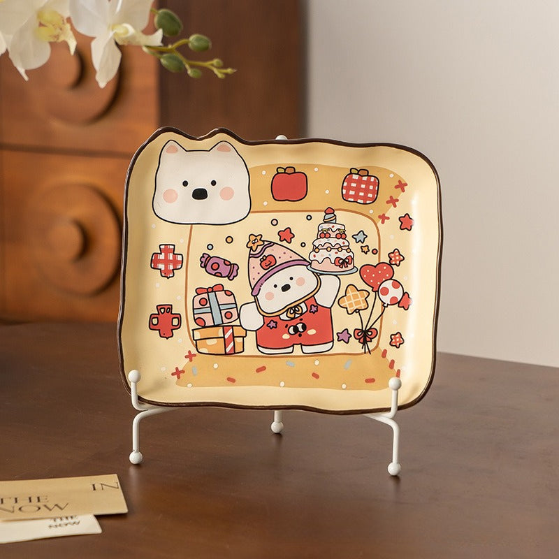 Cartoon Ceramic Breakfast Plate - Modomu
