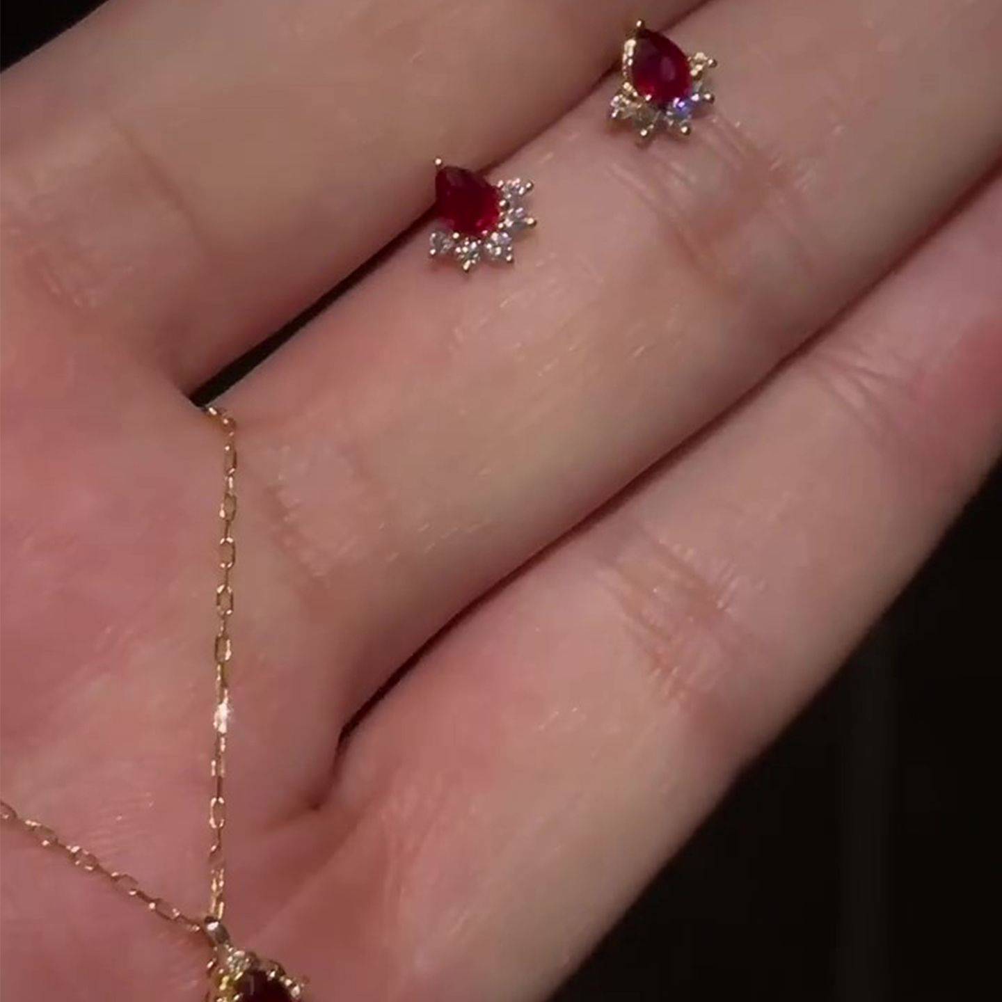 Water Drop Necklace Earrings Set - Modomu