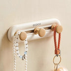 Wall Hook Rack with Storage