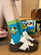 Cute Puppy Graphic Tube Socks - Modomu