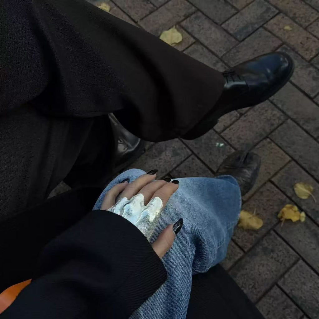 Irregular Folded Joint Statement Ring - Modomu