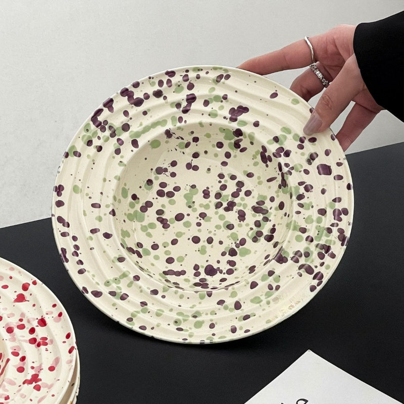 Ink Splash Ceramic Pasta Plate - Modomu
