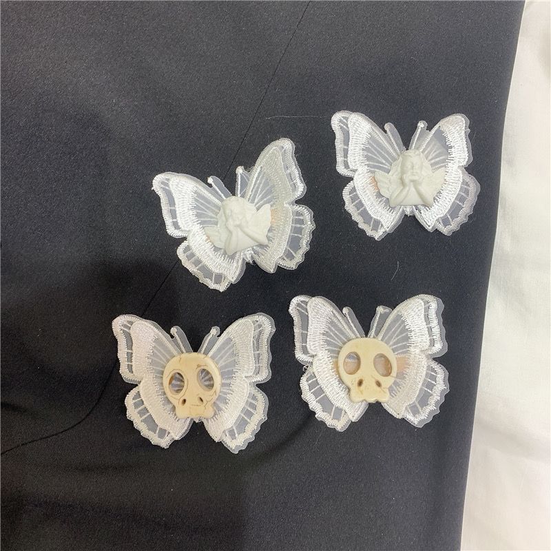 Skull Cherub Butterfly Slide
