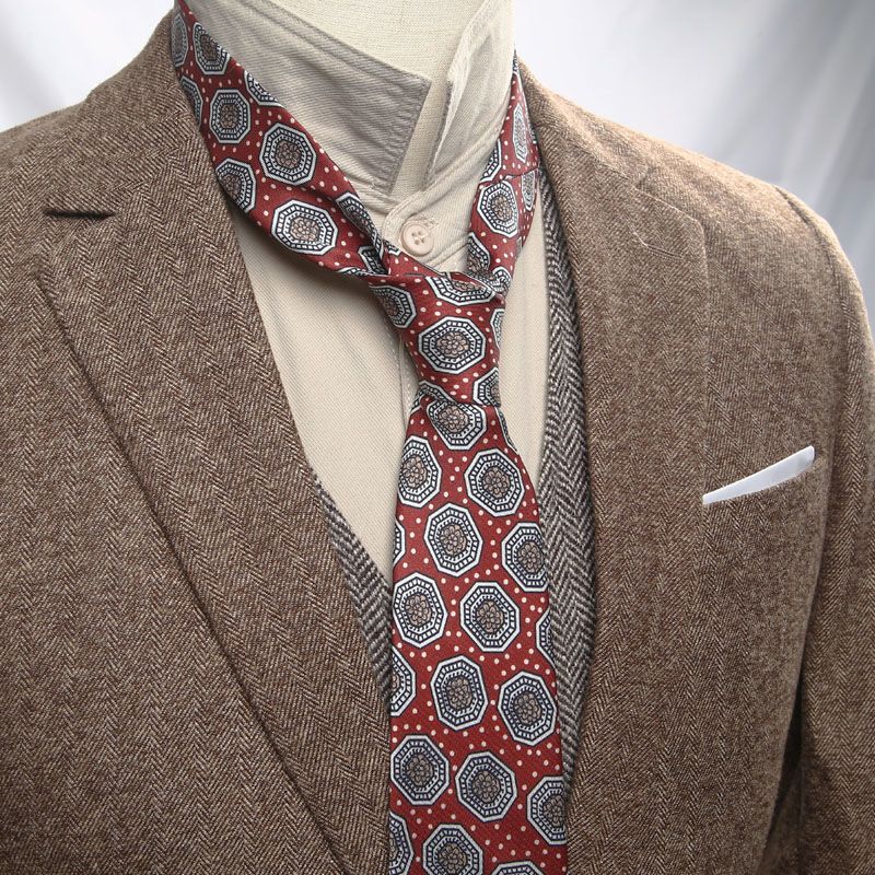 Retro Silk Look Mens Tie - Modomu