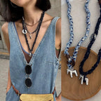 Woven Rope Trojan Horse Necklace - Modomu