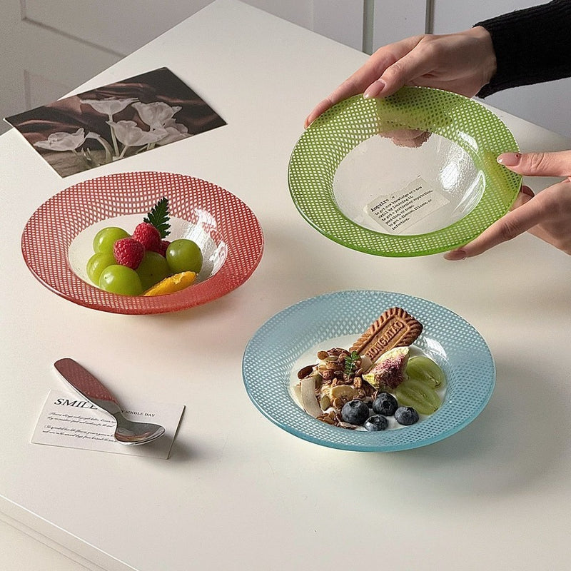 Textured Rim Pasta Plate