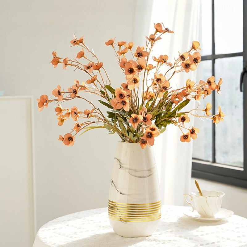 Retro Plum Blossom Faux Stems