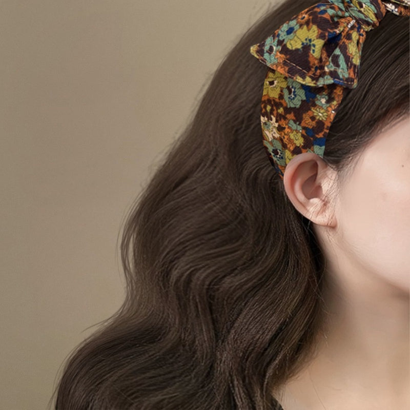 Floral Bow Headband