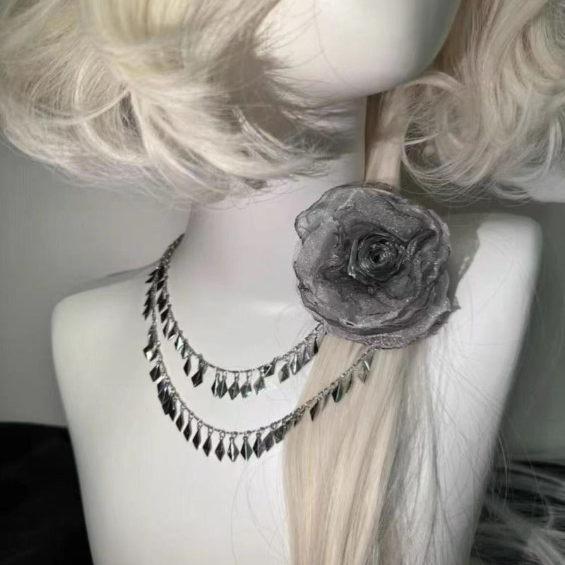 Gothic Rose Chain Clip
