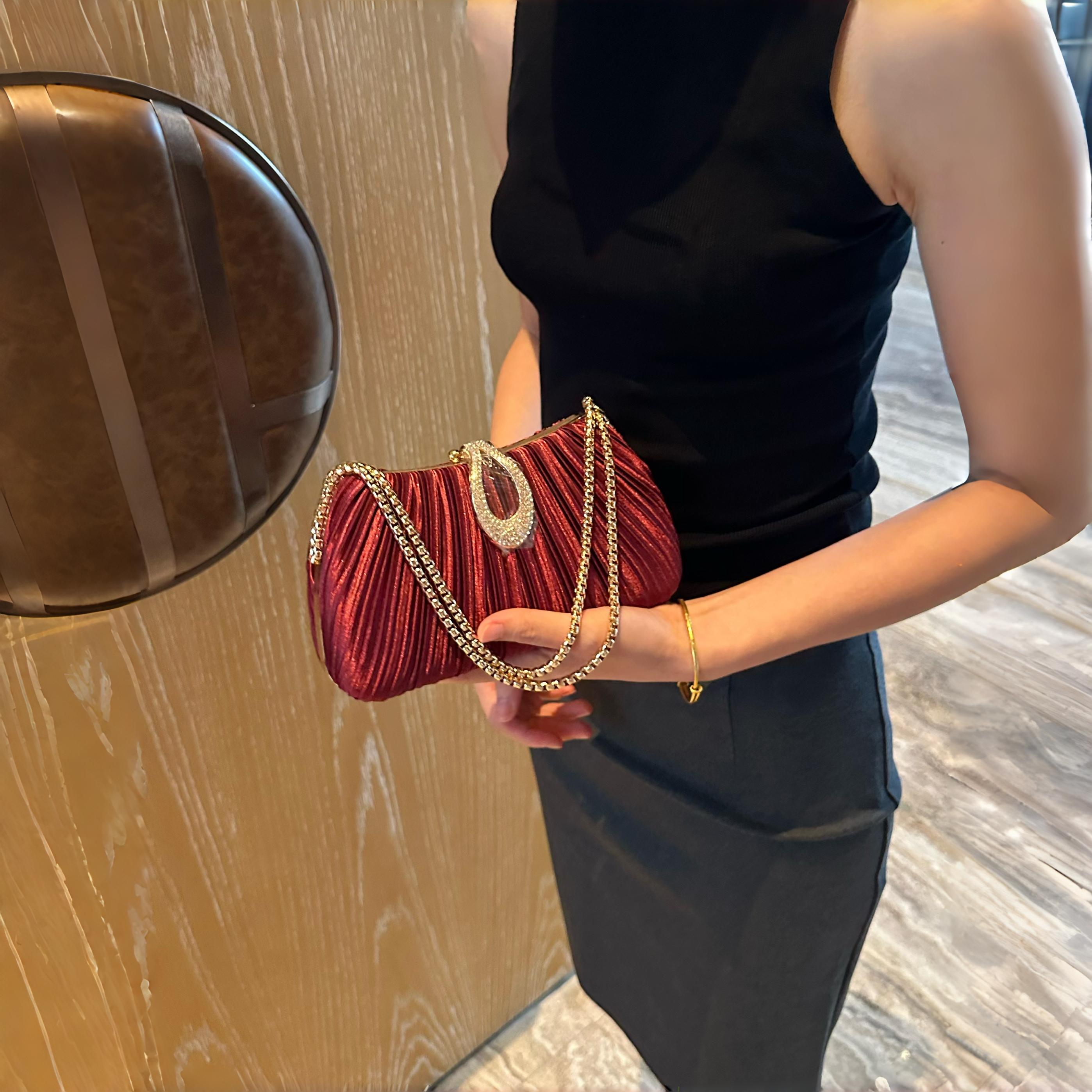 Ring Handle Ruched Shoulder Bag - Modomu