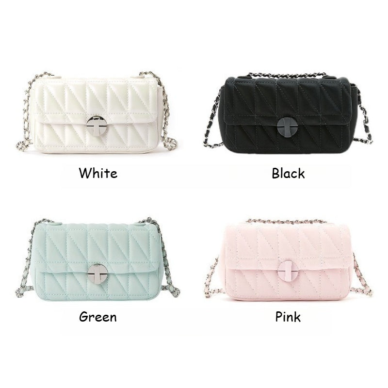 Quilted Chain Flap Bag