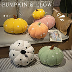 Polka Dot Pumpkin Throw Pillow