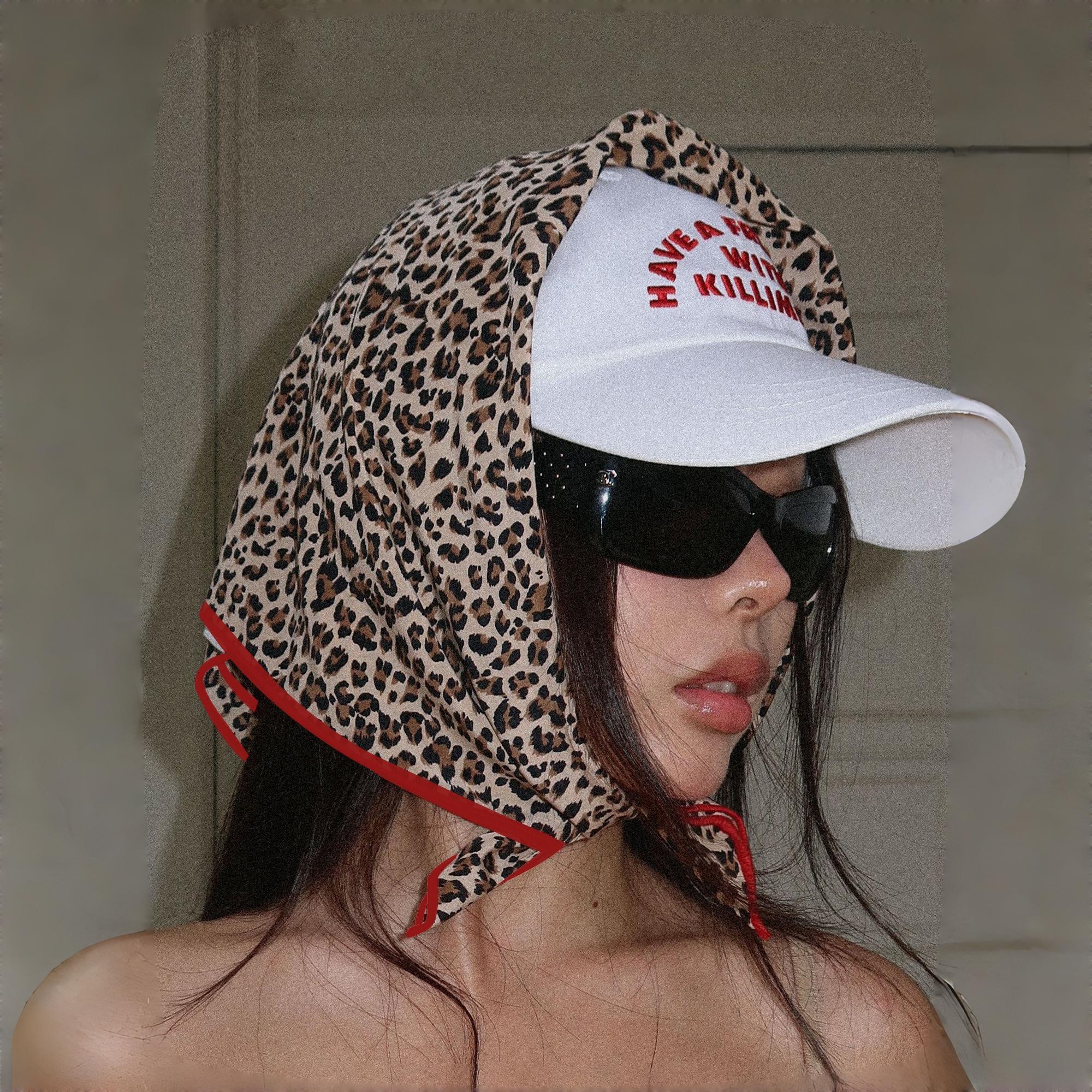 Leopard Print Headscarf