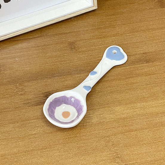 Ceramic Long Handle Spoon