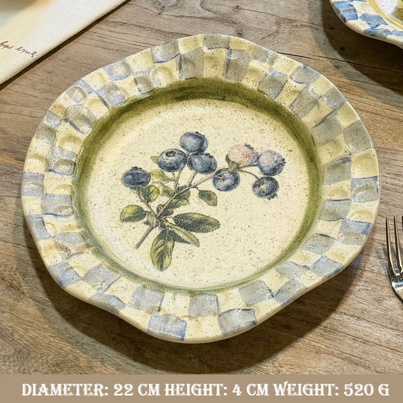 Hand-Pinched Ceramic Plate