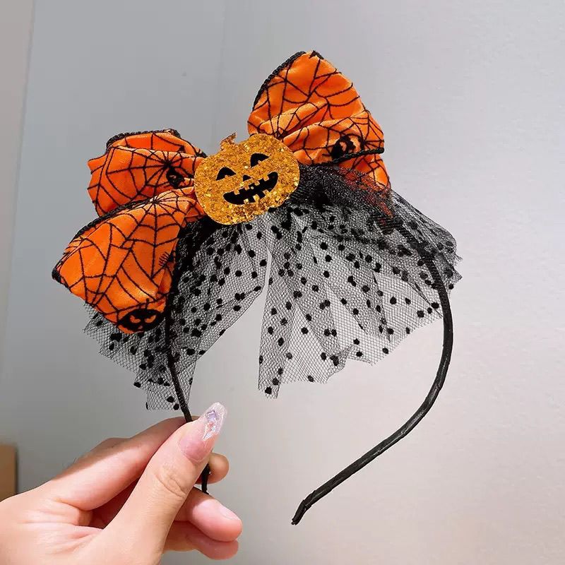 Cobweb Mesh Hair Bow