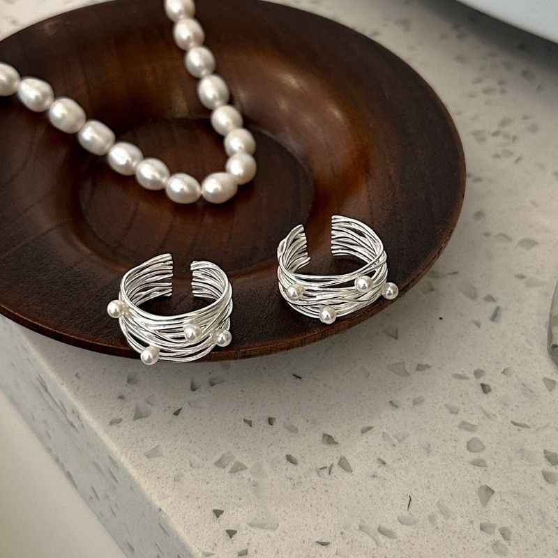 Irregular Pearl Open Ring - Modomu