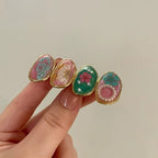 Oval Dried Flower Hair Clip - Modomu