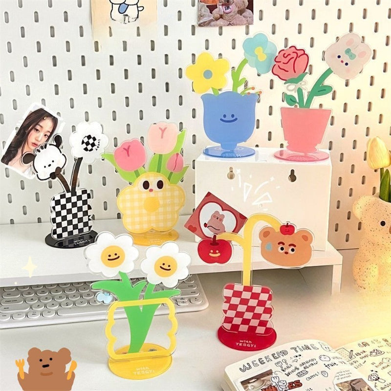 Acrylic Flower Note Clip