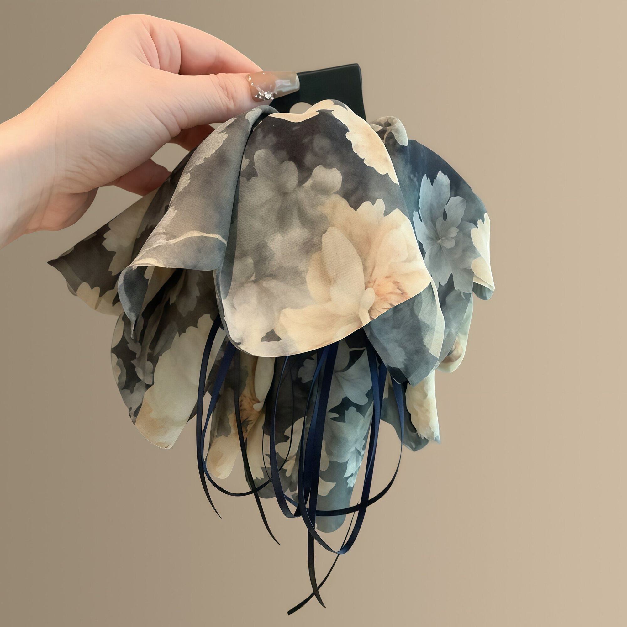 Floral Petal Ponytail Clip