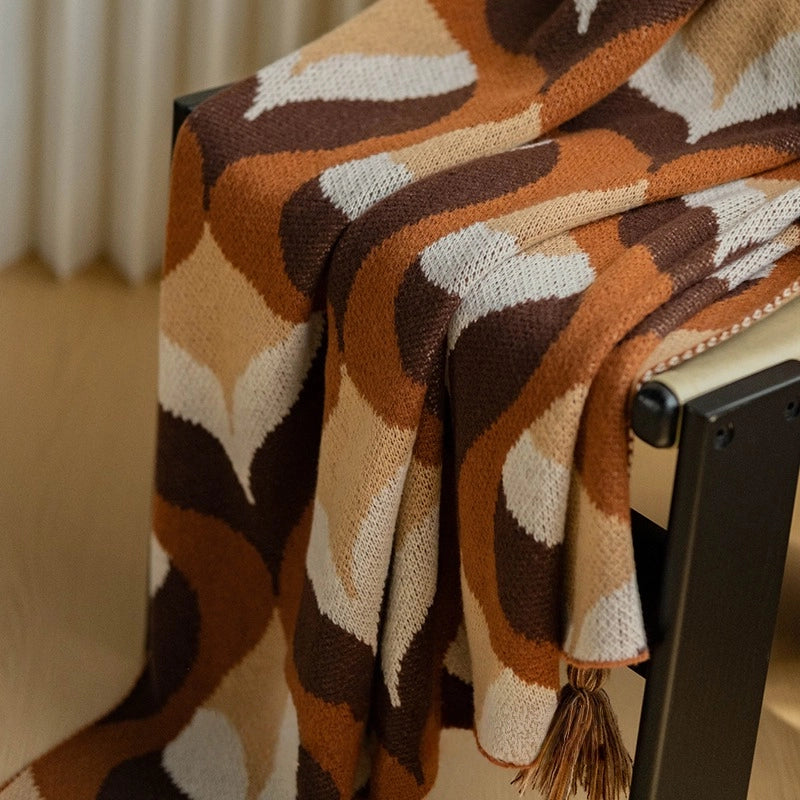 Bohemian Textured Sofa Blanket