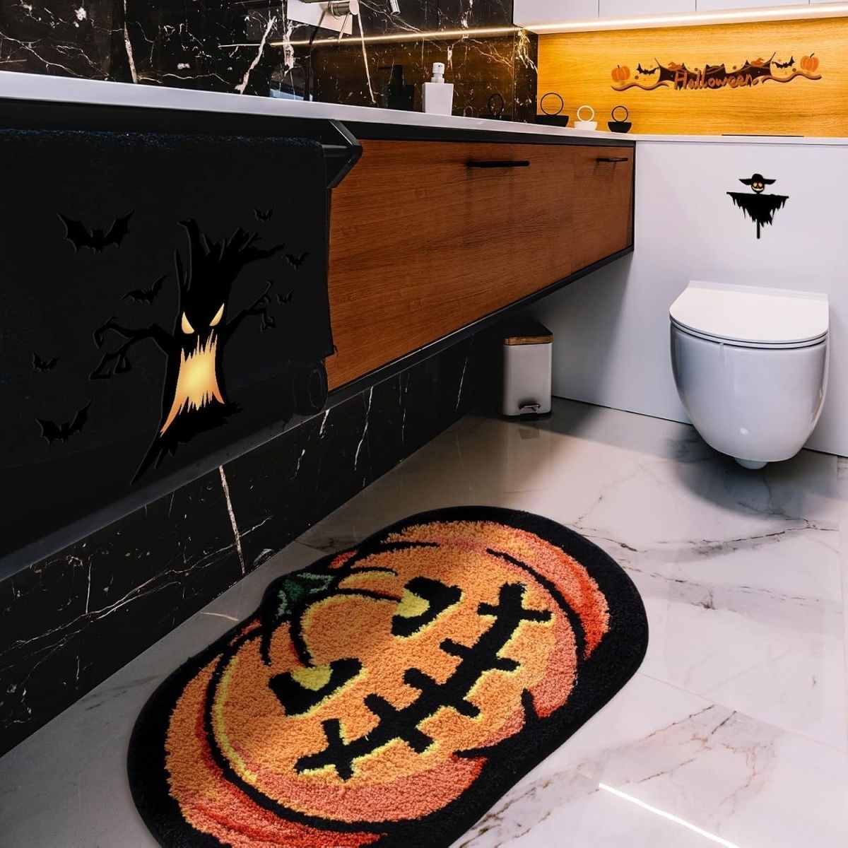 Cobweb Shaped Bath Mat