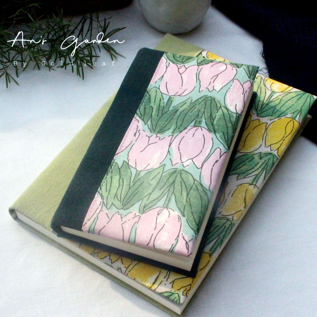 Fabric Diary Grid Notebook - Modomu