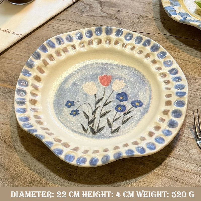 Hand-Pinched Ceramic Plate