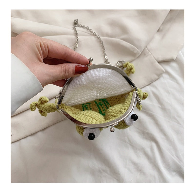 Crochet Frog Chain Bag