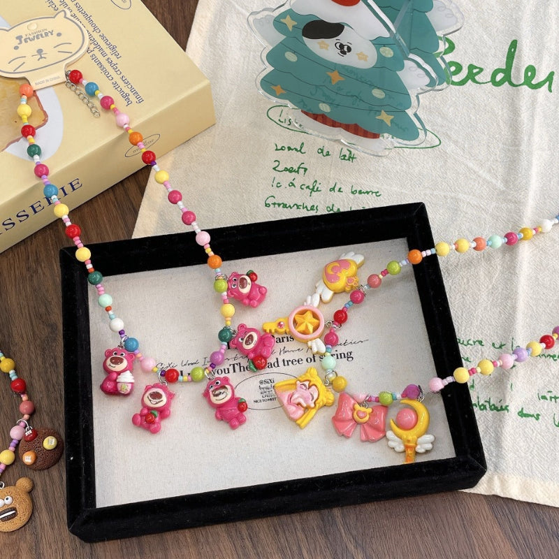 Kids Cartoon Beaded Necklace - Modomu