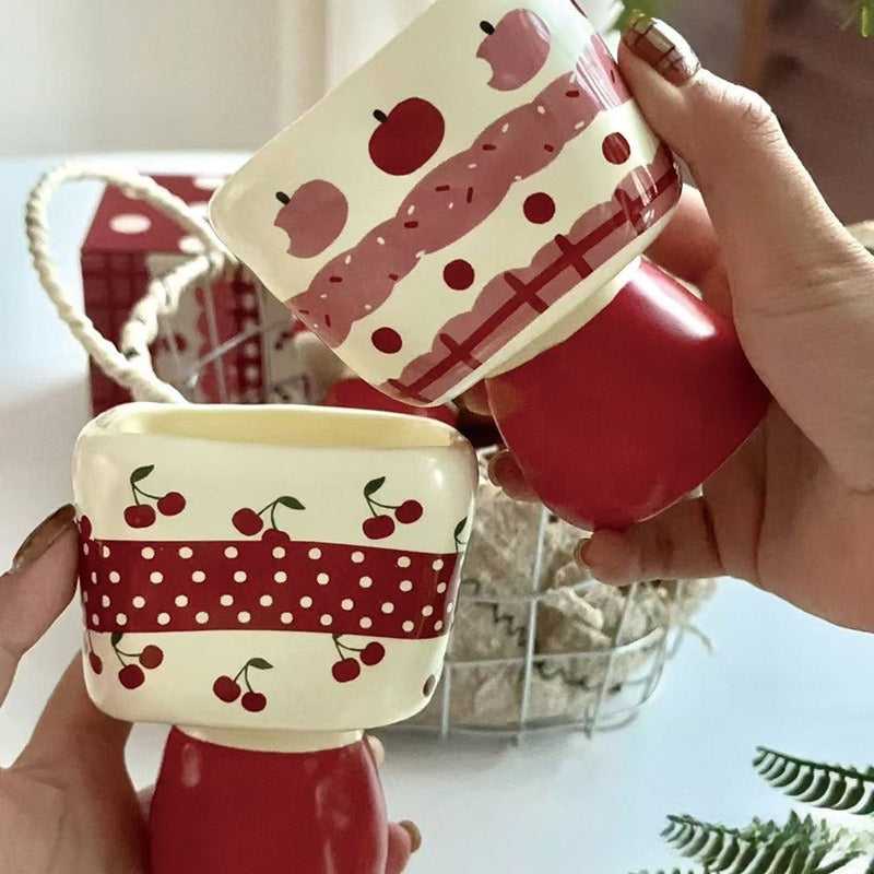 Ceramic Dessert Cup with Handle
