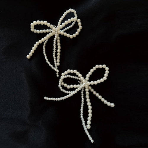 Pearl Bow Shoe Buckle Accessory - Modomu