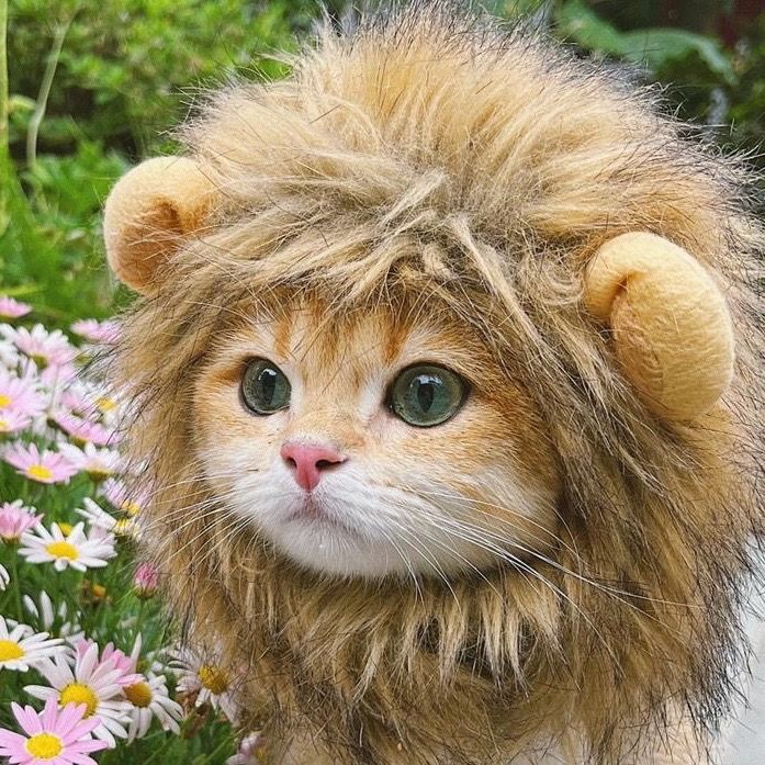 Lion Mane Pet Hat