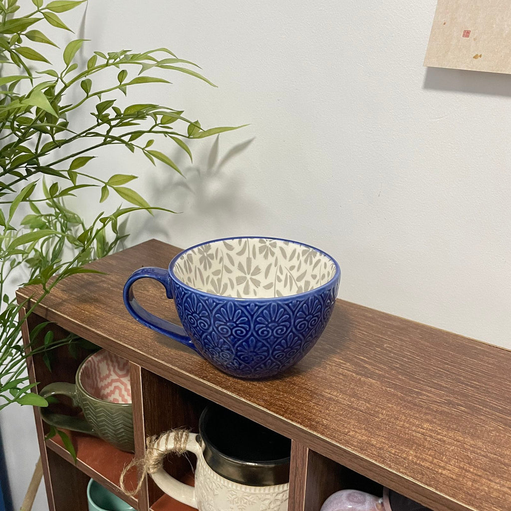 Relief Mug With Modern Print