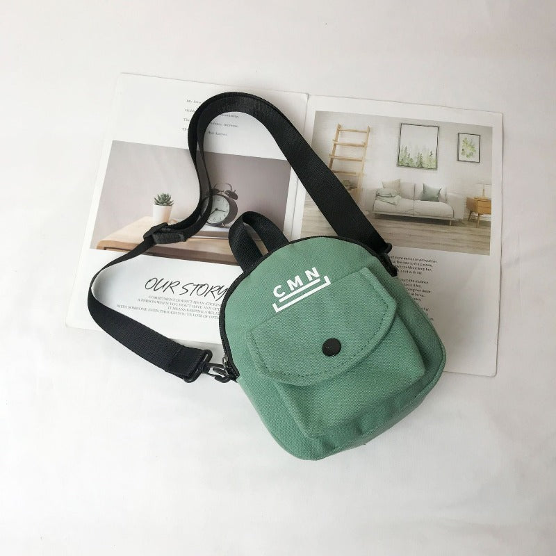 Canvas Flap Crossbody Bag