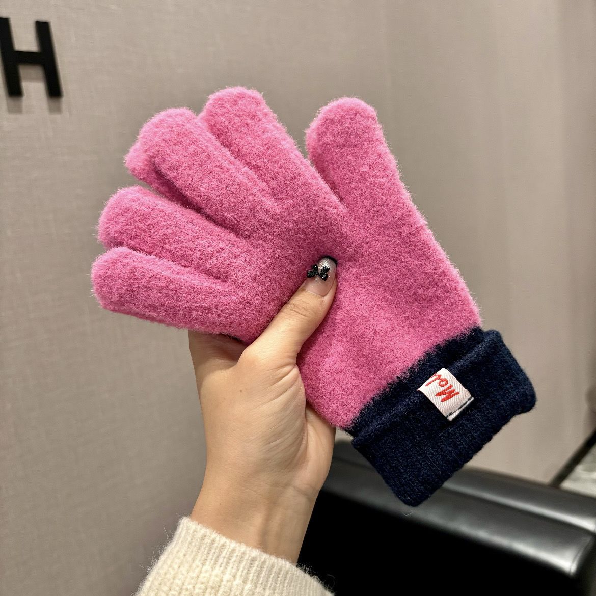Double knit touchscreen winter gloves - Modomu
