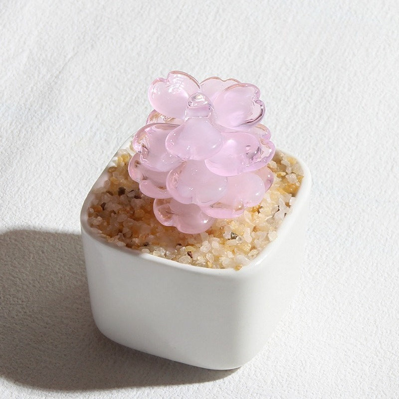 Glass Succulent Cactus Ornament - Modomu