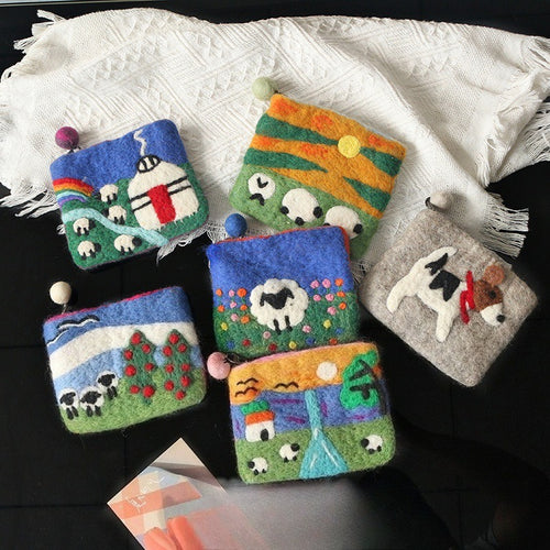 Handmade Sheep Coin Pouch - Modomu