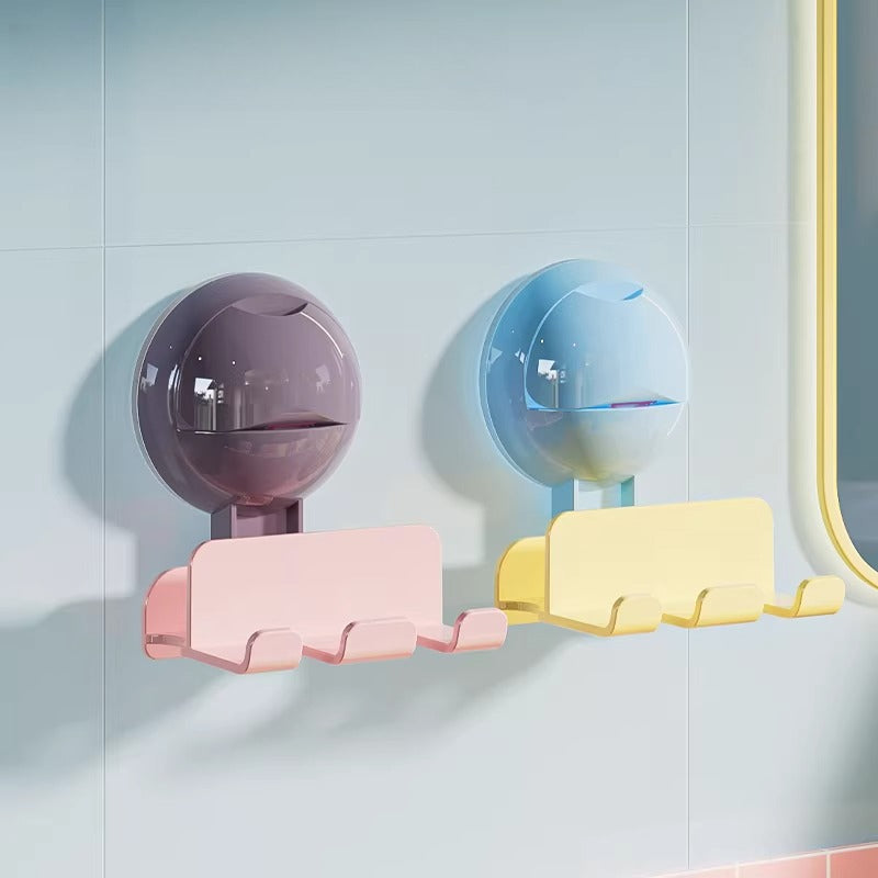 Wall Toothbrush Holder With Hooks - Modomu