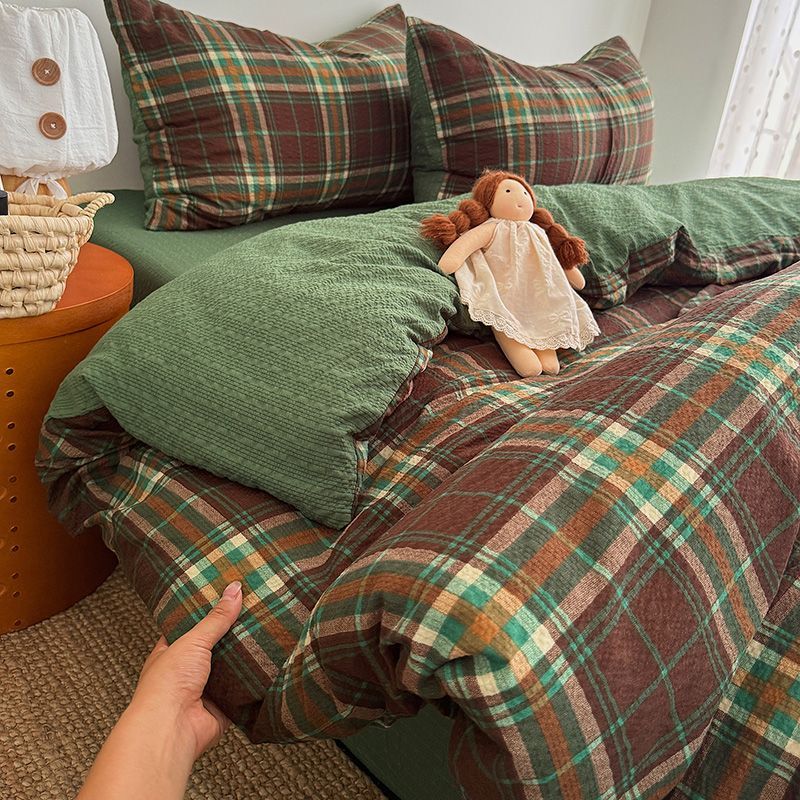 Waffle Crinkle Bedding Set